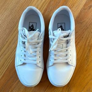 Vans white shoes, size 6.5
